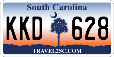 SC license plate KKD628