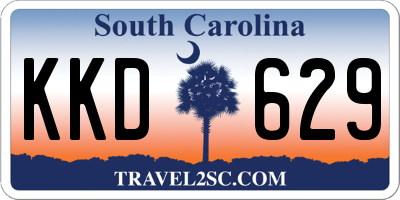 SC license plate KKD629