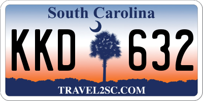 SC license plate KKD632