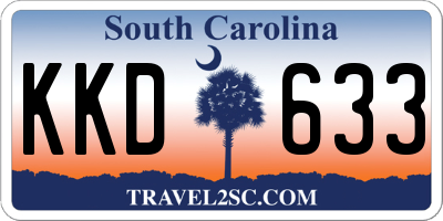 SC license plate KKD633