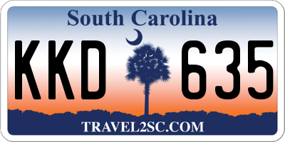 SC license plate KKD635