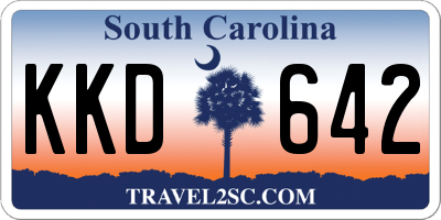 SC license plate KKD642