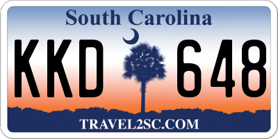 SC license plate KKD648