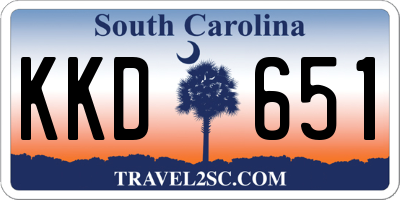 SC license plate KKD651