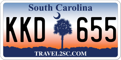 SC license plate KKD655