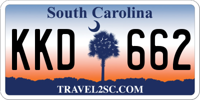 SC license plate KKD662