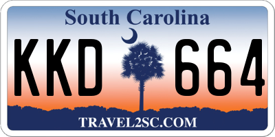 SC license plate KKD664