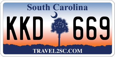 SC license plate KKD669