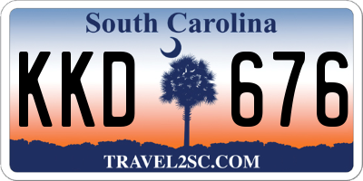 SC license plate KKD676