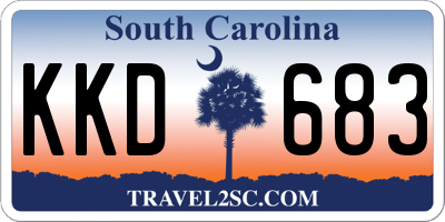 SC license plate KKD683