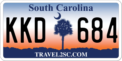 SC license plate KKD684
