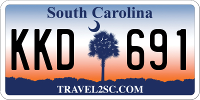 SC license plate KKD691