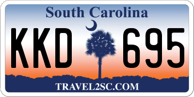 SC license plate KKD695