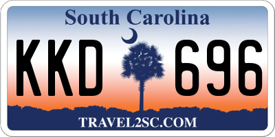 SC license plate KKD696