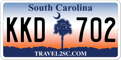 SC license plate KKD702