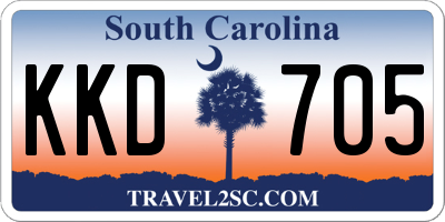 SC license plate KKD705