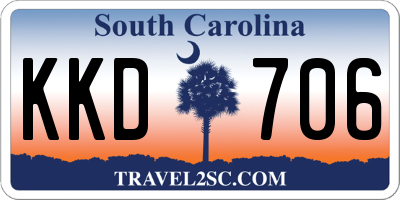 SC license plate KKD706