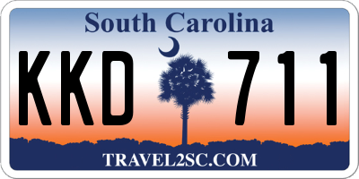 SC license plate KKD711