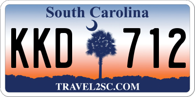 SC license plate KKD712