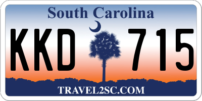 SC license plate KKD715