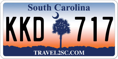 SC license plate KKD717