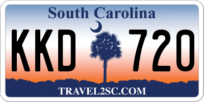 SC license plate KKD720