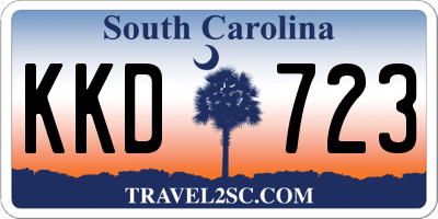 SC license plate KKD723