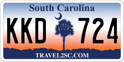 SC license plate KKD724