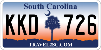 SC license plate KKD726