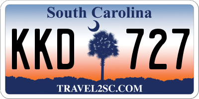 SC license plate KKD727