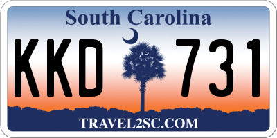 SC license plate KKD731