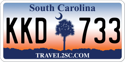 SC license plate KKD733