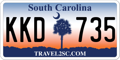 SC license plate KKD735