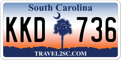 SC license plate KKD736