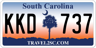 SC license plate KKD737