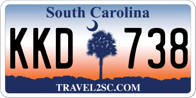 SC license plate KKD738