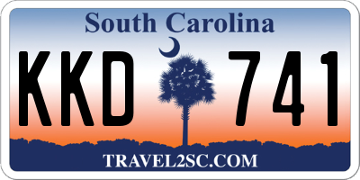 SC license plate KKD741