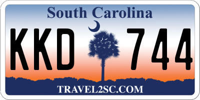 SC license plate KKD744