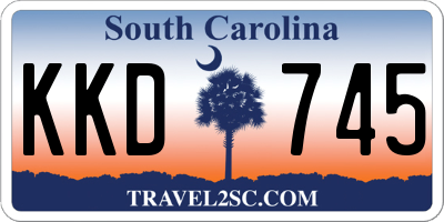 SC license plate KKD745
