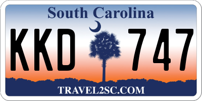 SC license plate KKD747