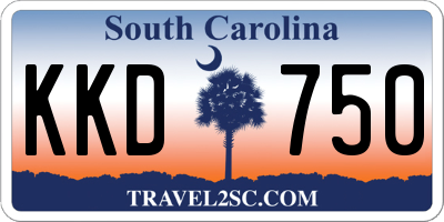 SC license plate KKD750