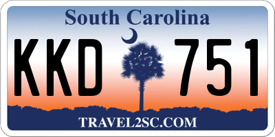 SC license plate KKD751