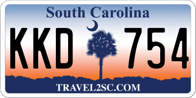 SC license plate KKD754