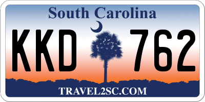 SC license plate KKD762