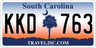 SC license plate KKD763