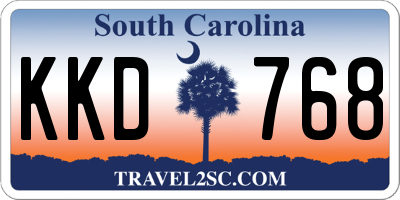 SC license plate KKD768