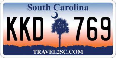 SC license plate KKD769