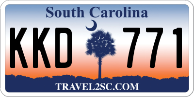 SC license plate KKD771