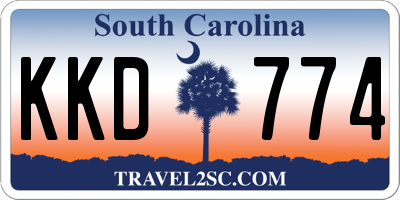 SC license plate KKD774