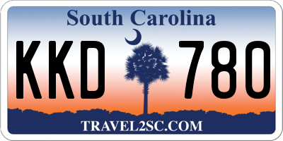 SC license plate KKD780